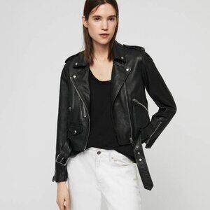 ALL SAINTS Lexi Leather Biker Jacket 00